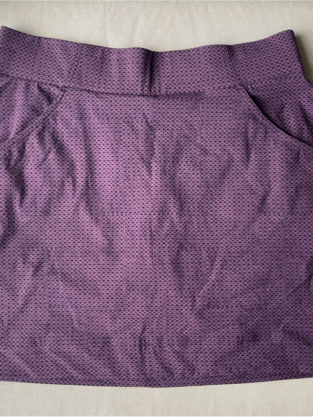 Columbia Purple Micro-Print Active Mini Skort